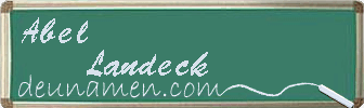 Abel Landeck Visitenkarte